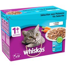 Whiskas Gelee 4 Poissons Sachet 12x100g Whkas